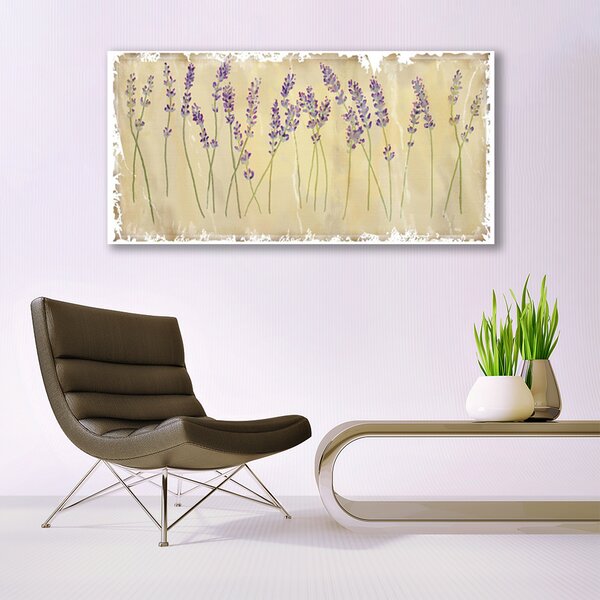Tablou pe panza canvas Flori Floral violet
