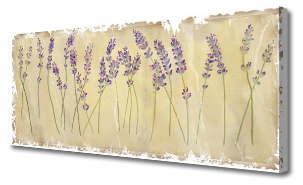 Tablou pe panza canvas Flori Floral violet