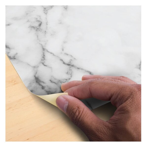 Autocolant de podea Ambiance White Marble, 30 x 30 cm