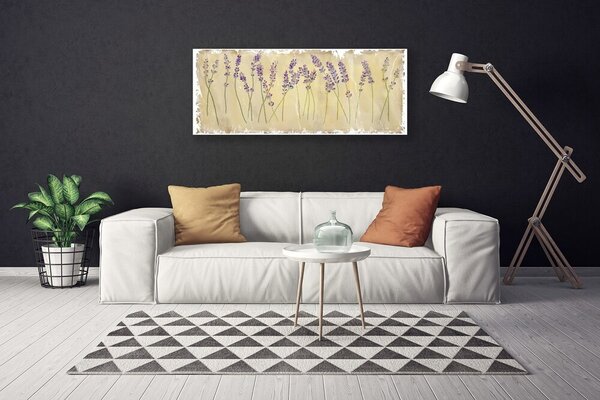 Tablou pe panza canvas Flori Floral violet