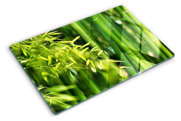 Tocător de bucătărie Frunze de bambus și frunziș verde