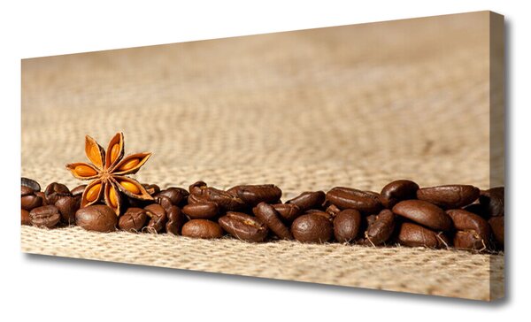 Tablou pe panza canvas Boabe de cafea Bucătărie Brun