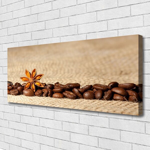 Tablou pe panza canvas Boabe de cafea Bucătărie Brun