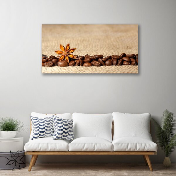 Tablou pe panza canvas Boabe de cafea Bucătărie Brun