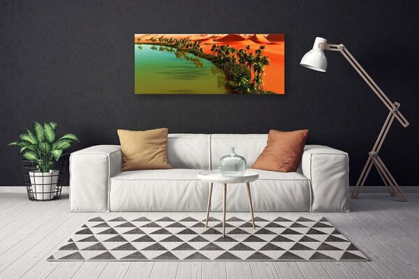 Tablou pe panza canvas Bay Copaci Desert Peisaj Verde Galben