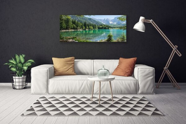 Tablou pe panza canvas Munții Seewald Natura Gri Verde Albastru