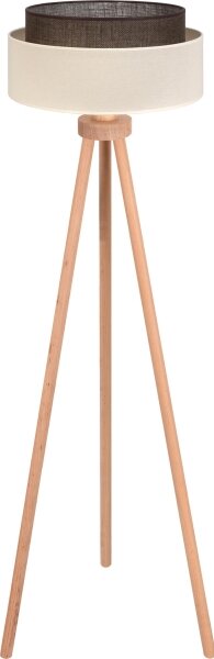 Brilagi - Lampadar LED Boho Style 1xE27/15W/230V crem/maro