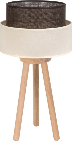 Brilagi - Lampă de masă LED stil BOHO 1xE27/15W/230V crem/maro