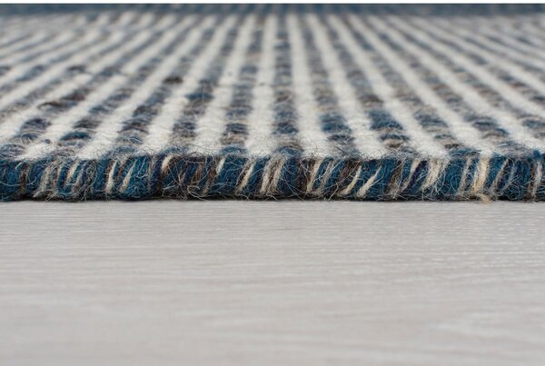 Covor din lână Flair Rugs Anu, 60 x 200 cm, albastru