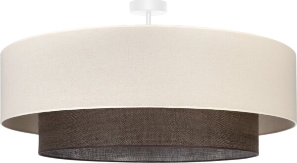 Brilagi - Lustru aplicat LED Boho, 3 x E27, 15 W, 230 V, diametru 80 cm, crem/maro