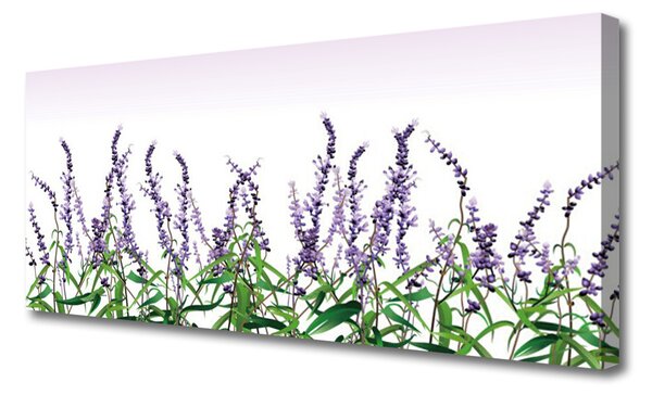 Tablou pe panza canvas Flori Floral violet