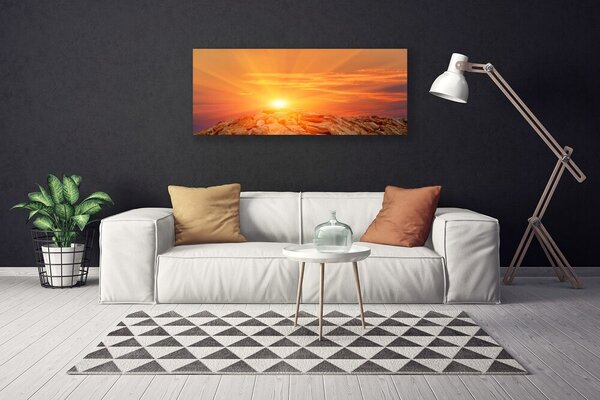 Tablou pe panza canvas Sun Peisaj Galben