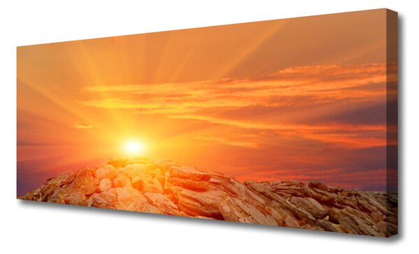 Tablou pe panza canvas Sun Peisaj Galben