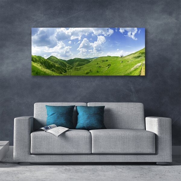 Tablou pe panza canvas Mountain Meadow Natura verde