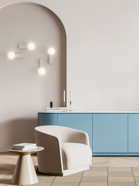 Open Design OR85549 - Aplică de perete pentru baie BOLETTA 1xG9/8W/230V IP44 bej