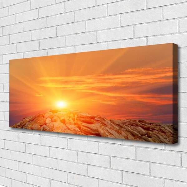 Tablou pe panza canvas Sun Peisaj Galben