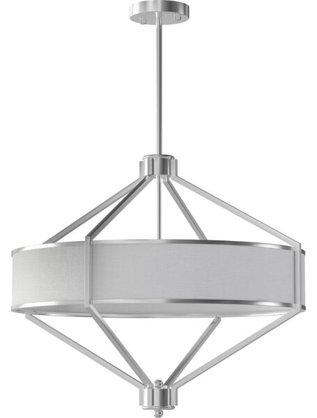 Open Design OR85822 - Lustru cu tijă ZUNDO 4xE27/15W/230V crom mat/alb