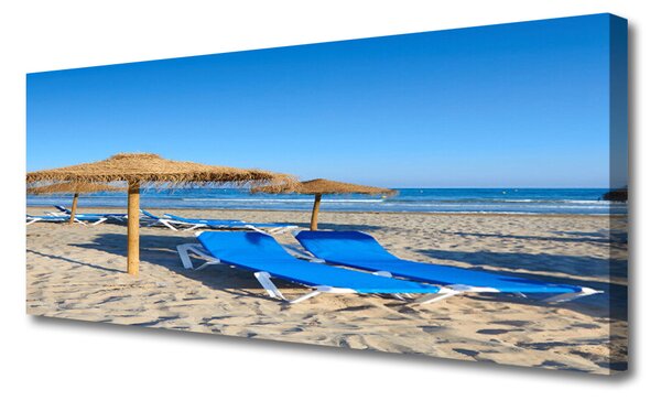 Tablou pe panza canvas Plaja Peisaj Gray