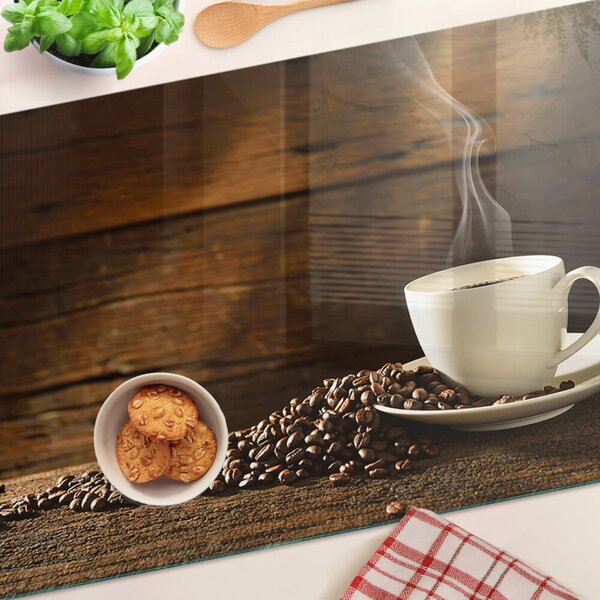 Tocător sticlă Cafea și o ceașcă