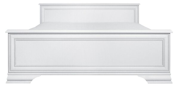Cadru pat Idento LOZ-160, alb, PAL, fara somiera, 167.5x207x81 cm