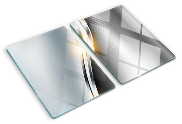 Tocător din sticlă Model abstract cu linii