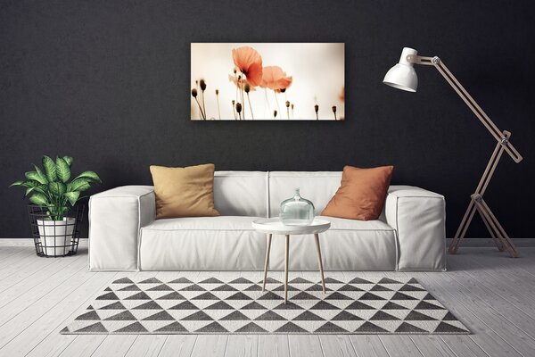 Tablou pe panza canvas Maci Floral Red