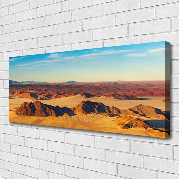 Tablou pe panza canvas Desert Peisaj Brun Galben