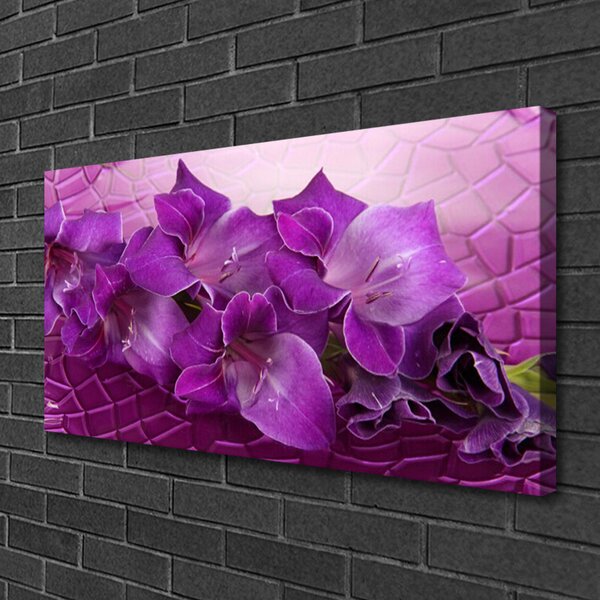 Tablou pe panza canvas Flori roz Floral