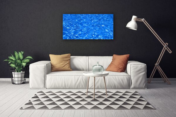 Tablou pe panza canvas Apa Art Albastru
