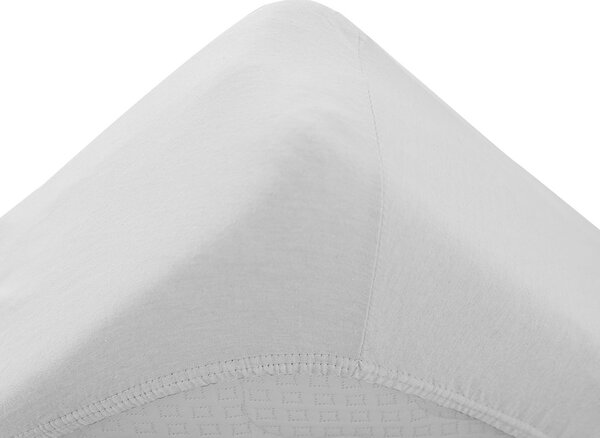 Cearsaf Jersey pentru patut cu elastic 70x140 cm alb