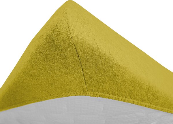 Cearsaf Frotir pentru patut copii Galben 60x120 cm