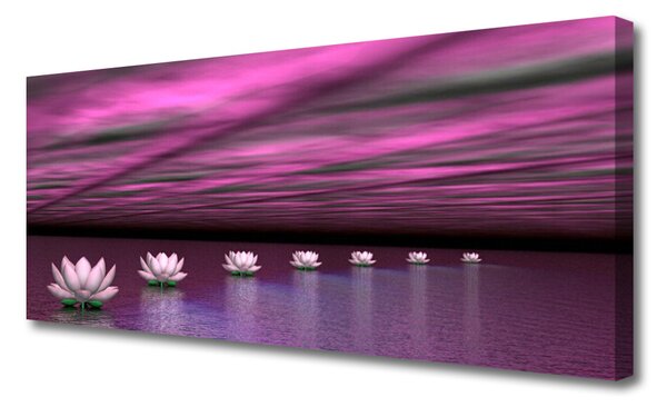 Tablou pe panza canvas Flori roz Floral