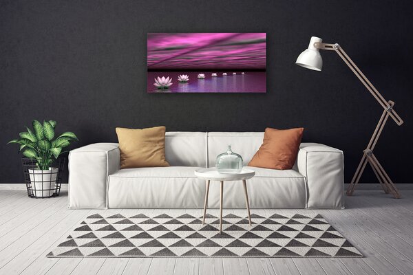 Tablou pe panza canvas Flori roz Floral