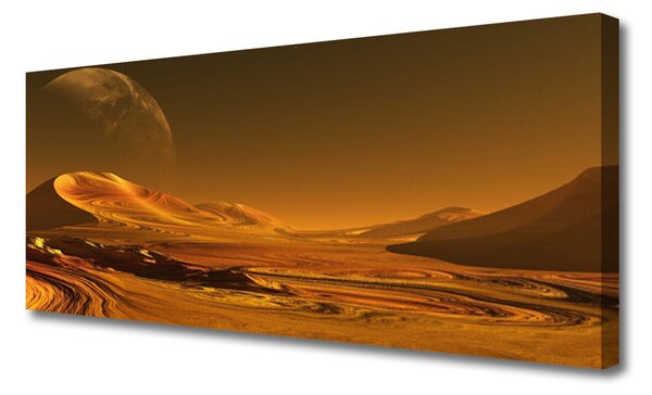 Tablou pe panza canvas Desert Peisaj Galben