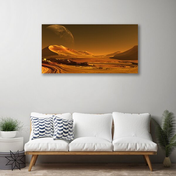 Tablou pe panza canvas Desert Peisaj Galben