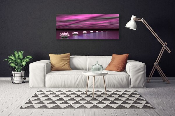 Tablou pe panza canvas Flori roz Floral