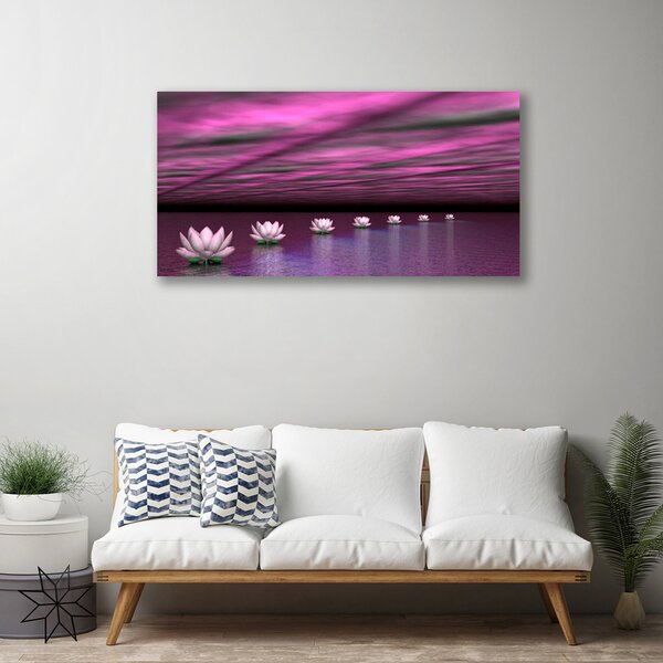 Tablou pe panza canvas Flori roz Floral
