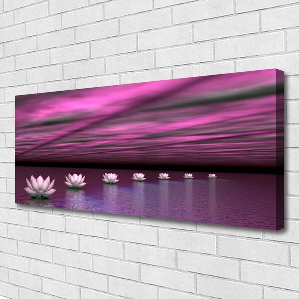 Tablou pe panza canvas Flori roz Floral