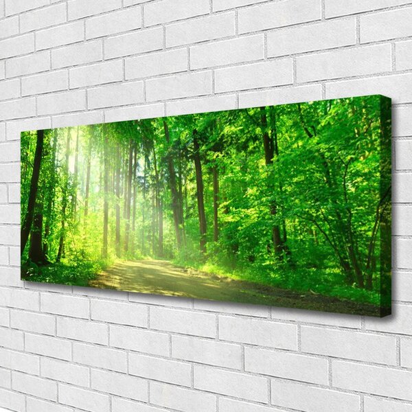 Tablou pe panza canvas Natural Pădurea Verde Maro
