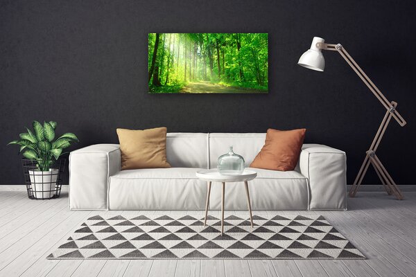 Tablou pe panza canvas Natural Pădurea Verde Maro