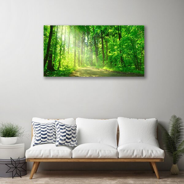 Tablou pe panza canvas Natural Pădurea Verde Maro