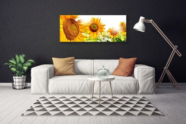 Tablou pe panza canvas Floarea soarelui Floral Galben Maro