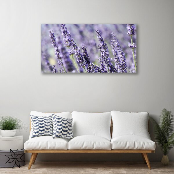 Tablou pe panza canvas Flori Floral violet