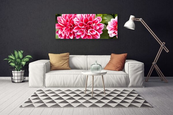 Tablou pe panza canvas Flori Floral Roșu Alb