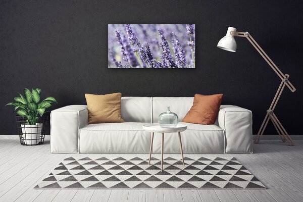 Tablou pe panza canvas Flori Floral violet
