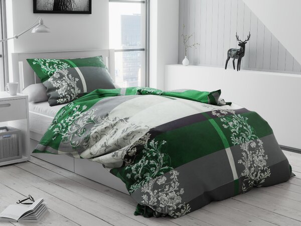 Lenjerie de pat din bumbac Luxury, verde