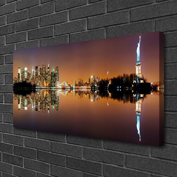 Tablou pe panza canvas Abstract Art Galben Negru