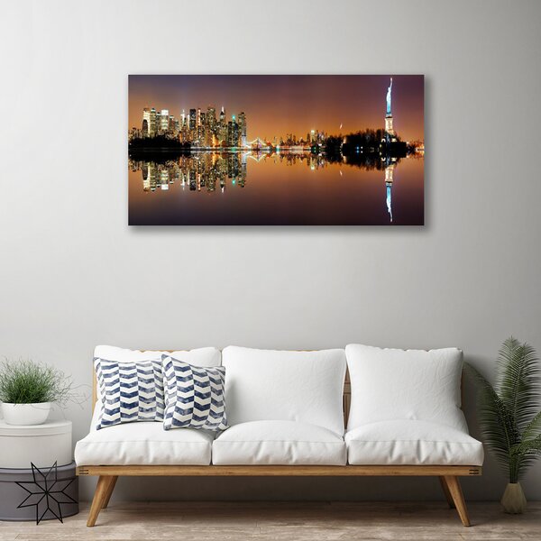 Tablou pe panza canvas Abstract Art Galben Negru