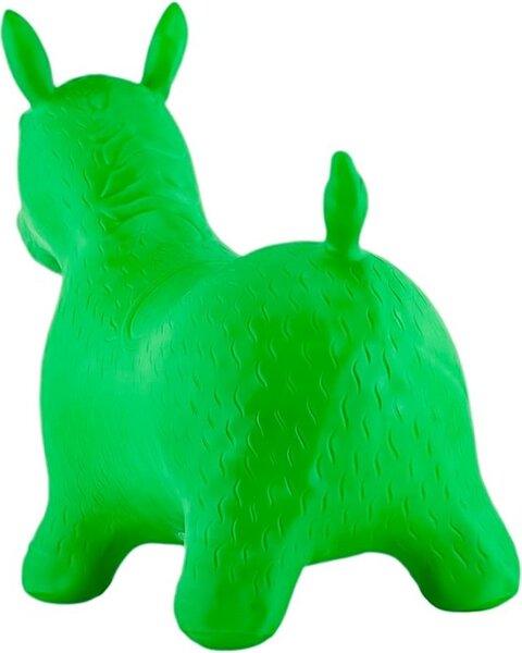 Calut gonflabil din cauciuc, jucarie pentru sarit, verde, 58x26x52 cm