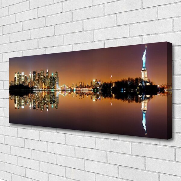 Tablou pe panza canvas Abstract Art Galben Negru